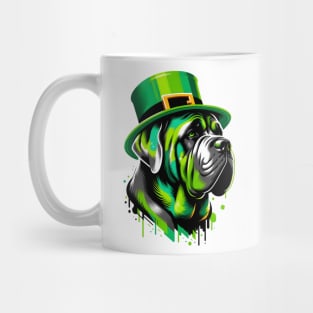 Neapolitan Mastiff's Lively Saint Patrick's Day Pose Mug